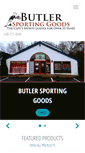 Mobile Screenshot of butlersportinggoods.com