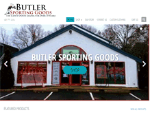 Tablet Screenshot of butlersportinggoods.com